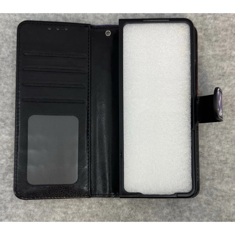 Phone Case Samsung Galaxy Z Fold 6 Case Hinge Cover Butterfly Wallet Phone Case - Picture 4 of 11